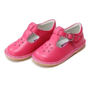 🩷L’amour PINK leather t-strap Mary Jane shoes🩷